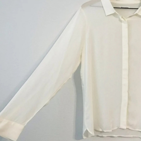 New! Reformation The Violet Ivory Button Down Top - Picture 9 of 12